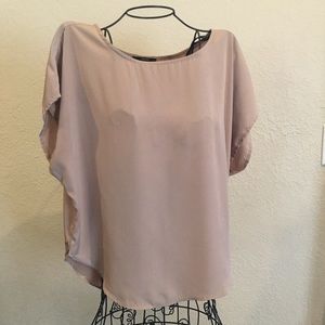 Forever 21 Dark Champagne High Low Top Size M